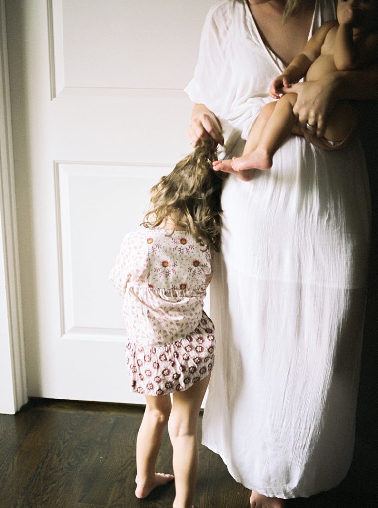 Intimate indoor lifestyle family session by Nashville Photographer, Grace Paul Photography.