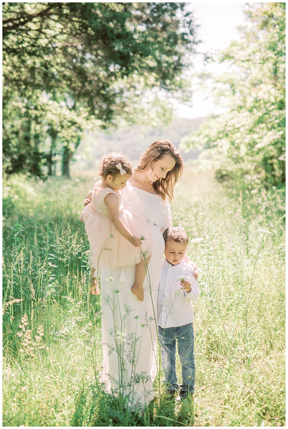 Outdoor film family maternity session by Grace Paul Photography.