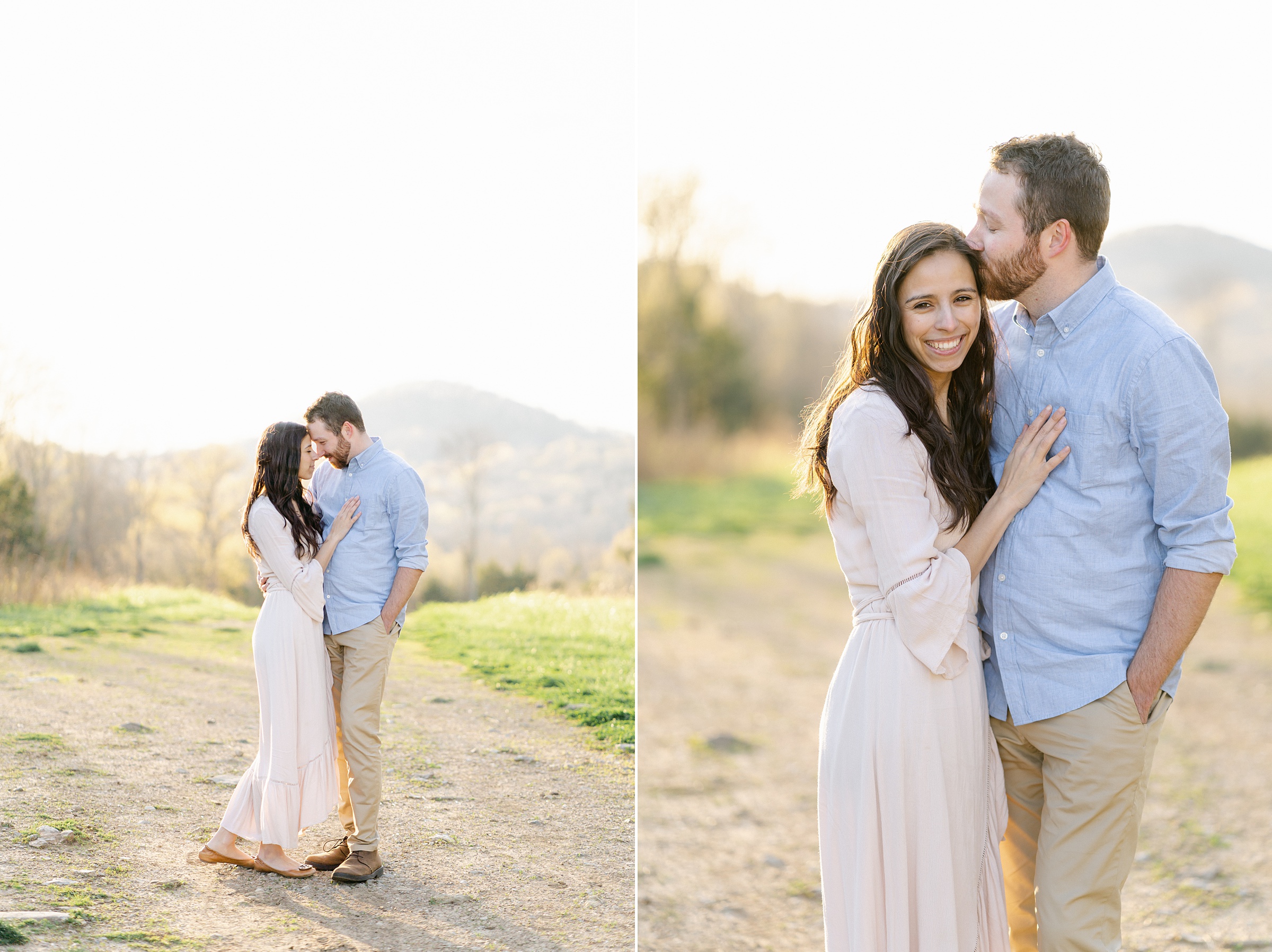 husband and wife hug during Brentwood family portraits