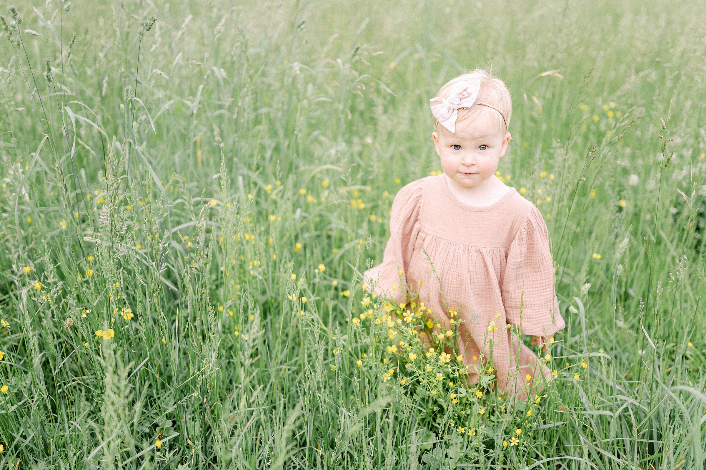 little girl in field of TN